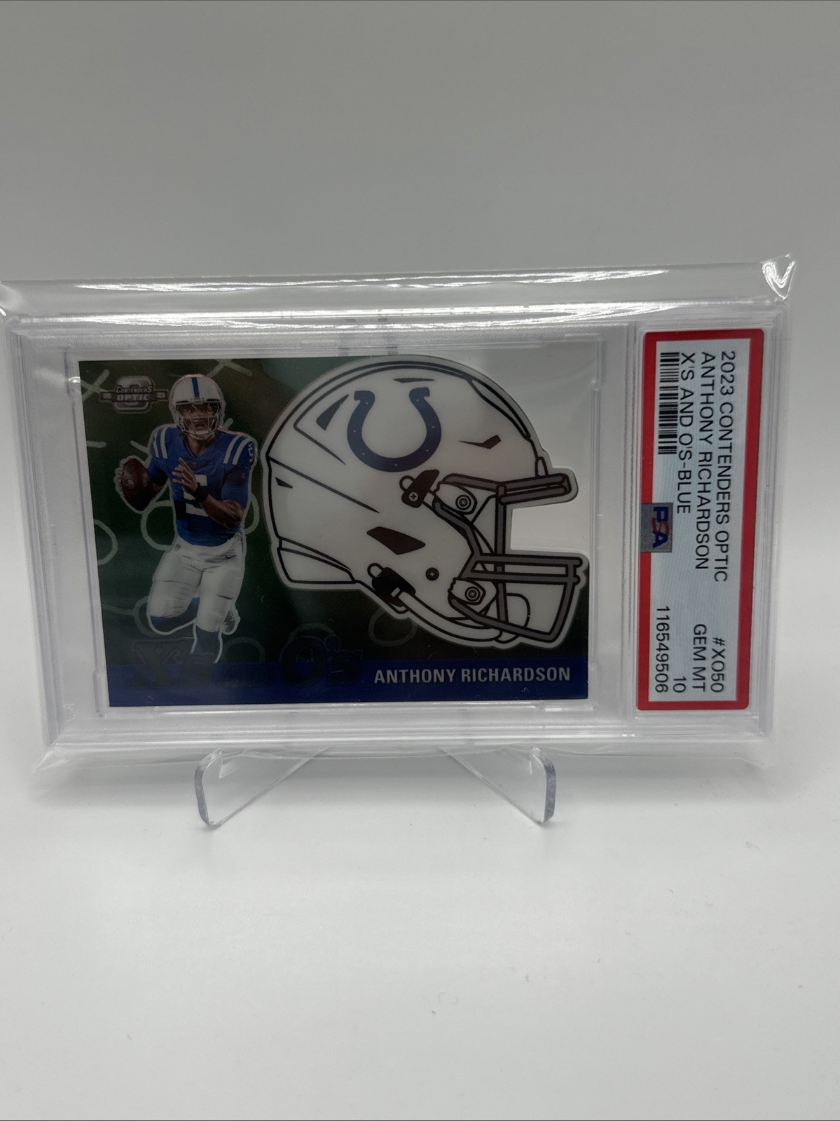 Anthony Richardson Panini Contenders Optic X's and O's #XO50 Blue