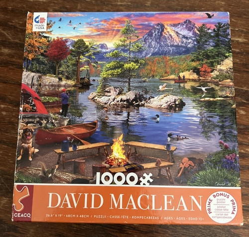 Ceaco David Maclean Fishing With My Son 1000 Piece Jigsaw Puzzle