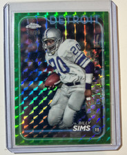 Billy Sims 2024 Topps Chrome Green Geometric /99 Detroit Lions #70