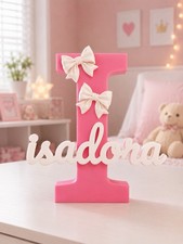 Custom 3D Printed Initial  Name Sign  Any Name  Color  Nursery Decor