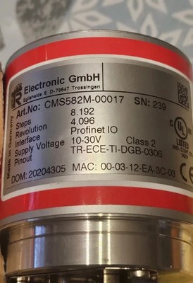 TR Electronic CMV582M-00022 Profinet IO Multiturn Absolute Encoder - NEW