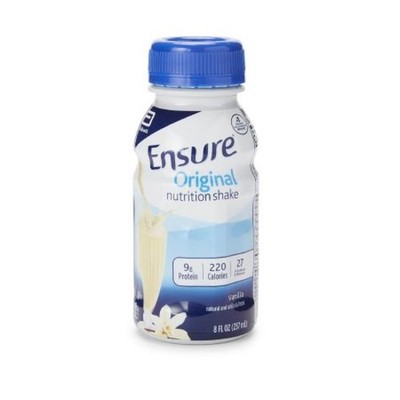 Ensure Original Nutrition Shake Vanilla 8 Oz. Bottle 220 Calories Per Serving, 6