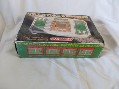 Grandstand Talking Tennis - 2 Player Game Tiger Electronics 1988 Working Boxed