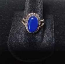 Southwestern Style Blue Lapis Lazuli Ring SZ 7