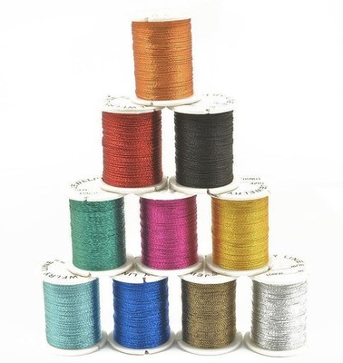 10 Farben x 20 m Metallic Faden Schnur Kordel Basteln Verpackung