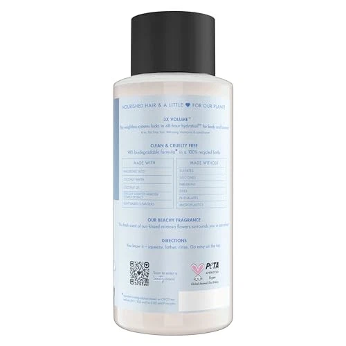 Love Beauty And Planet Coconut Water Mimosa Flower Volume Shampoo 13.5 Oz