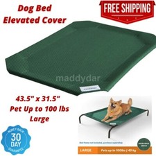 Large Dog Bed Elevated Outdoor Raised Pet Cot Indoor Durable COVER ONLY 