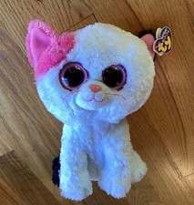 Ty Muffin Cat Beanie Boo Buddy 9" - Torn Purple Heart Tag