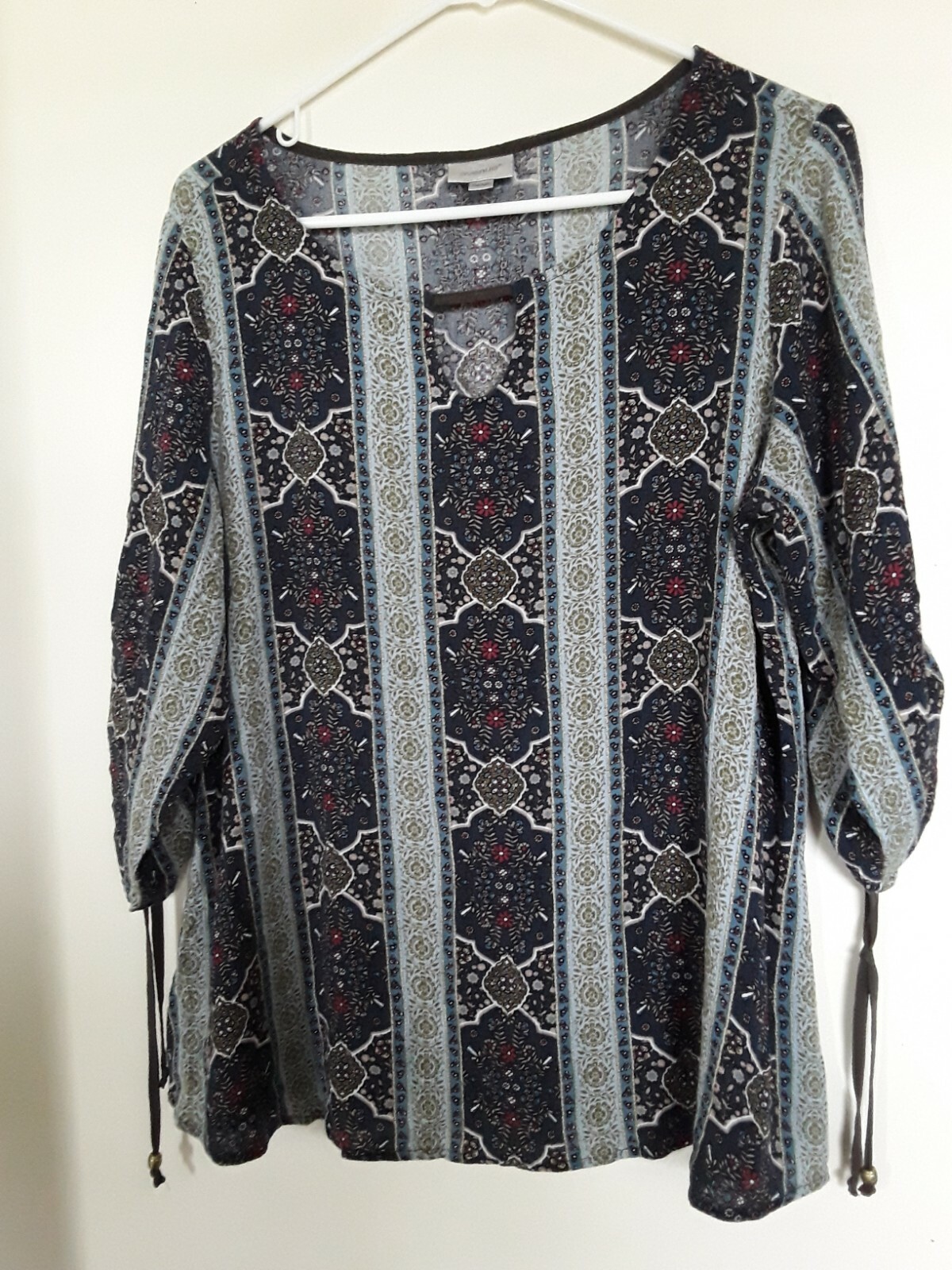 Plus Size Womens 14/16 3/4 Sleeve Blouse by Avenue