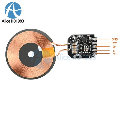 15W Wireless Charging Module Transmitter PCBA Wireless Charger Motherboard Coil - Picture 17 of 17