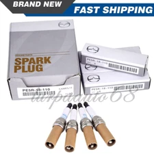 4Pcs  For Mazda Spark Plugs PE5R-18-110 PE5S-18-110 ZC20HPR11 DENSO USA