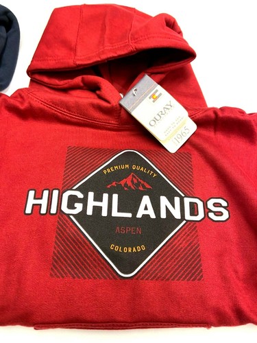 Set of 2 Ouray Hoodie Sweatshirts NWT Youth Kids Colorado Ski Resorts Size M - Picture 5 of 9