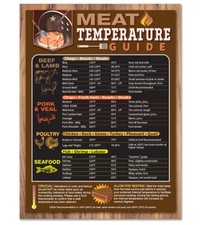 Guía de temperatura de carne tabla magnética parrilla barbacoa cocción cocina decoración