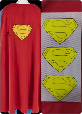 1/6 Scale toy iron on superman cape S logo symbol label (No cape Action Figure)