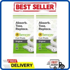 Cats Cat Litter Breeze Pads Spring Clean Fragranced Cat Litter Pads Refill, 2 PK