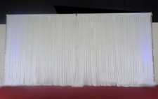 Pure White Ice Silk Fabric Pleated Wedding Backdrop Curtain Wedding Decoration