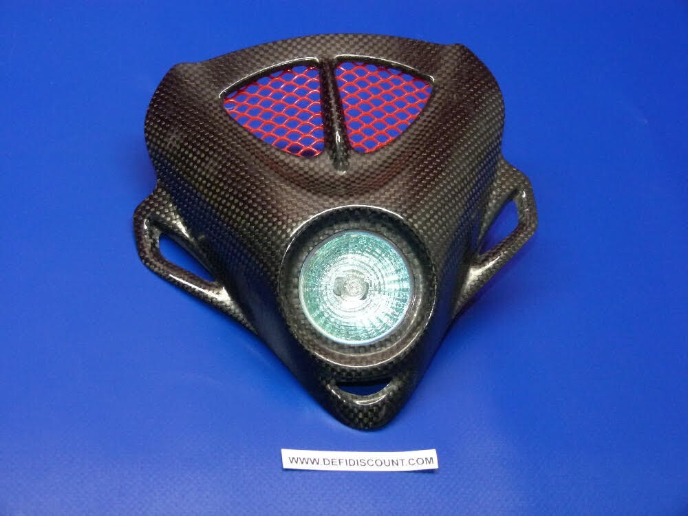 Plaque phare carbone ultra légère 70g pour Gas Gas trial racing