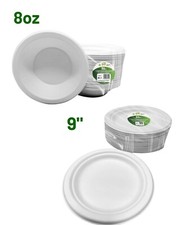 Disposable Compostable & Biodegradable Bagasse Paper Plates and Bowls UK