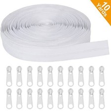 10Yards Bulk Zipper, 3 Zippers for Sewing, 20PC Nylon coil Zipper by The Yards.