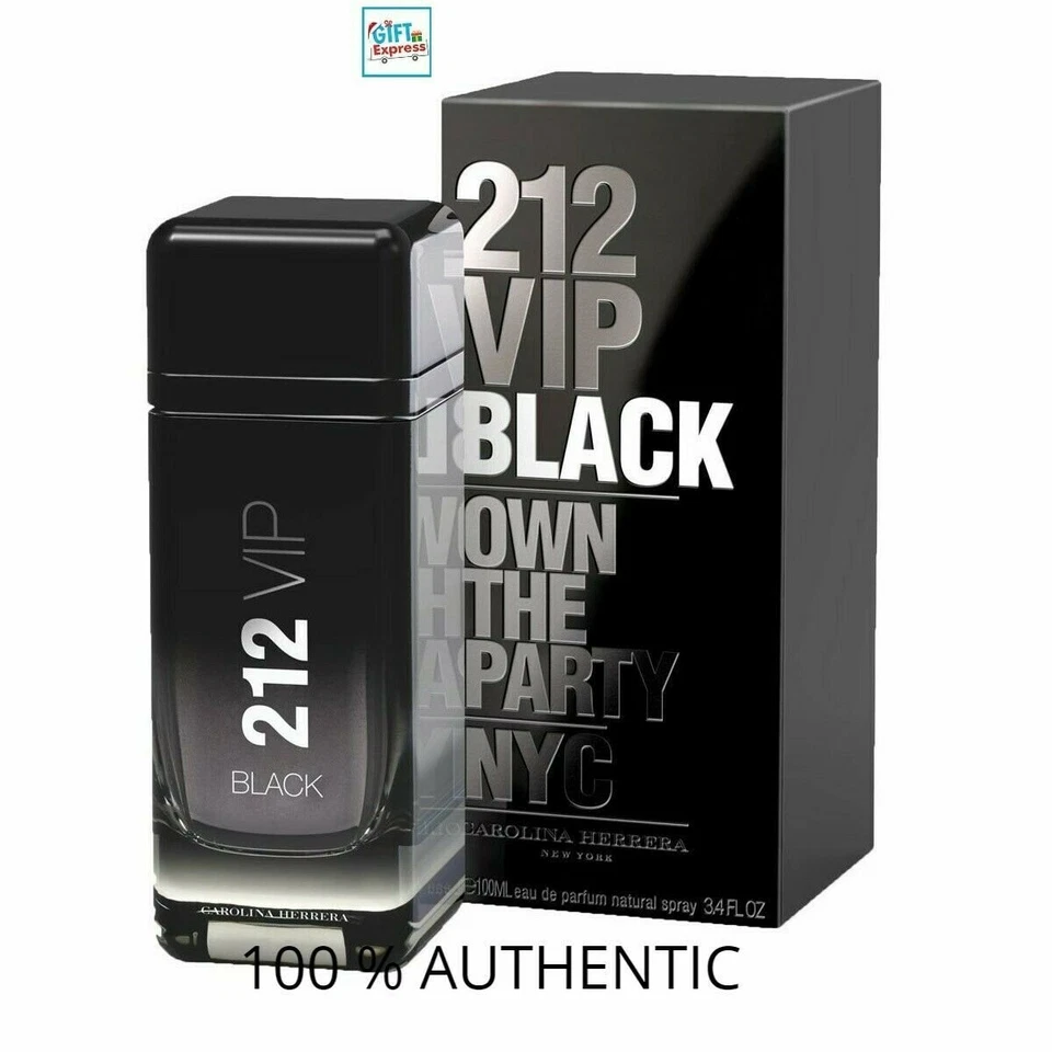 212 VIP 黑色男士 Carolina Herrera 3.4 盎司/100 毫升淡香水喷雾 — 第 2/2 张图片