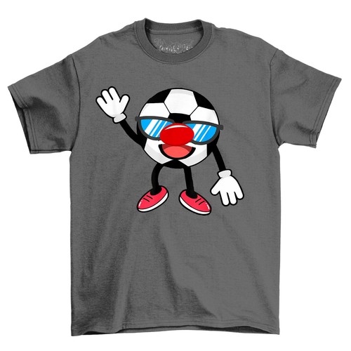 Happy Football Red Nose Novelty Funny T-Shirt Adults & Kids Comedy Tee Shirt - Picture 15 of 16