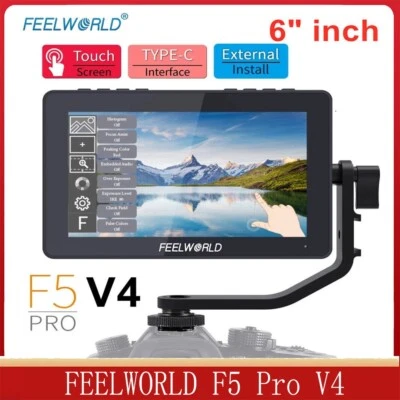 Feelworld F5 Pro V4 6" fotocamera touchscreen campo monitor video 3D LUT 4K HDMI