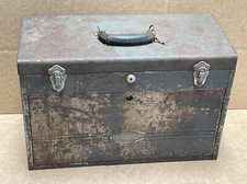 Vintage Craftsman 7-drawer mechanics tool box chest garage cabinet.