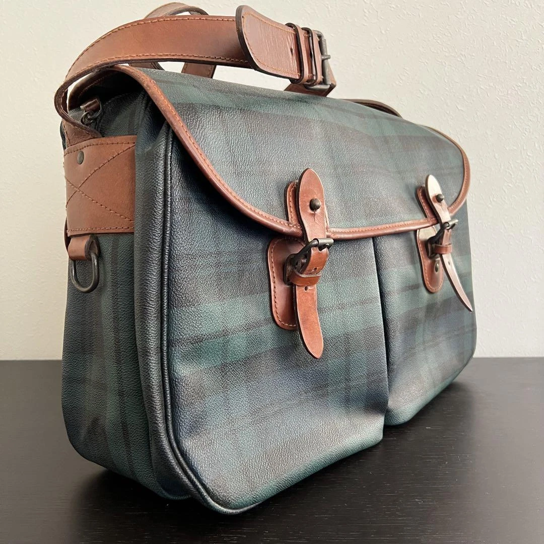 POLO RALPH LAUREN ブラックウォッチ メッセンジャーバッグ