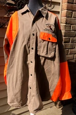 Wrangler Shirt Jacket - Pro Gear Shooting Hunting Orange Tan XXL WPL6428