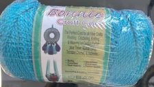 Bonnie Craft Cord Macrame Braided 6mm X 100 Yds Turquoise Pepperell Made in USA