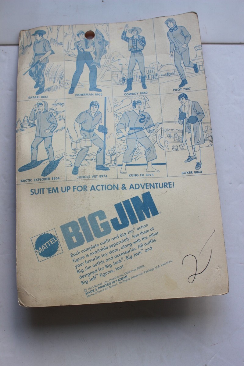BIG JIM MATTEL ACTION SET REF 7392 PECHEUR FISHING LOOSE + B