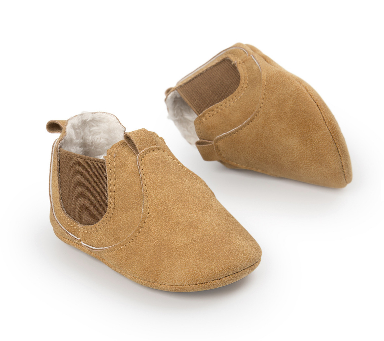 Toddler/ Baby Chelsea Style Boots Faux Suede Rubber Sole Out