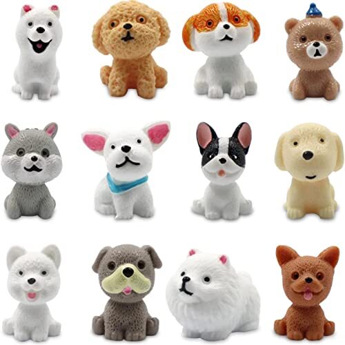 12 Pcs Cute Miniature Dog Figure Animal Dog Characters Toys, Figures eBay