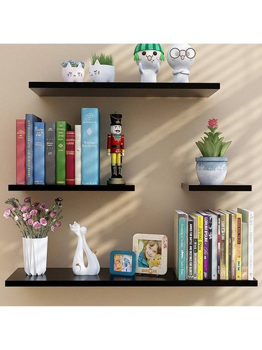 4 estantes de para pared madera decoracion casa hogar cuarto organizador blanco - Picture 2 of 13