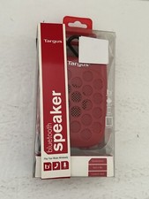 Targus Red Bluetooth Speaker with Carabiner Hook