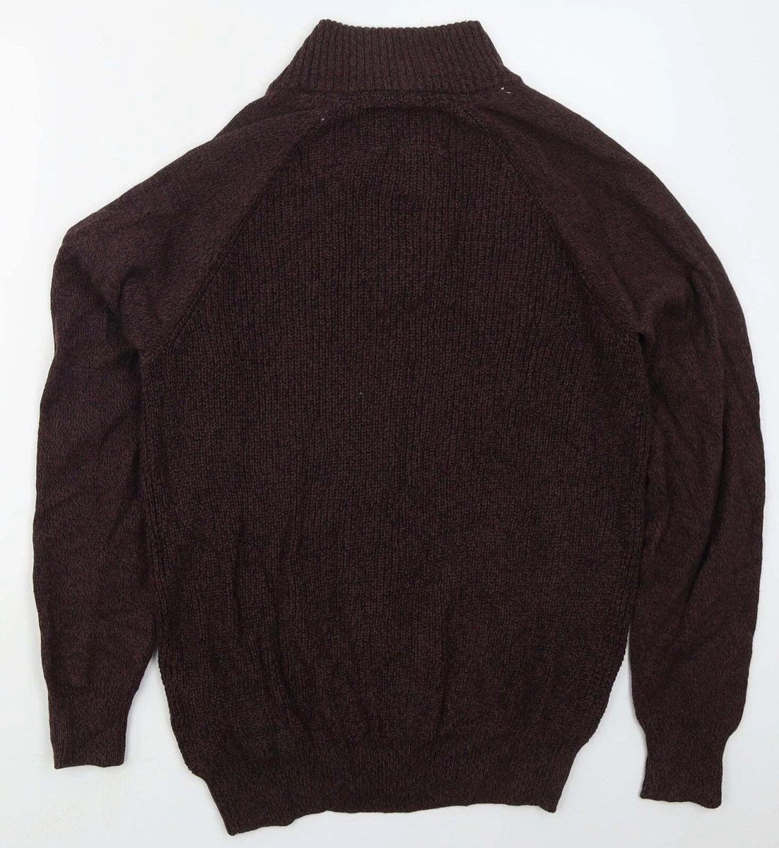 Costco Mens Purple Mock Neck Cotton Pullover Jumper Size M eBay