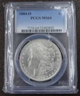 1884-O Morgan Silver Dollar NGC MS 64 US Mint Coin 90% BU
