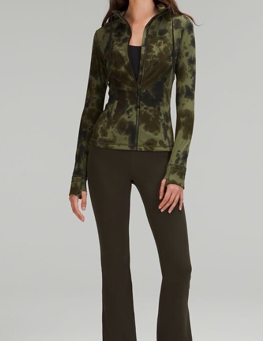 NWT Lululemon Hooded Define Jacket Nulu Diamond Dye Army Green