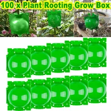 100Pack Green Plant Root Growing Grafting Ball High Pressure Propagation Box Pod