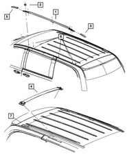 New Genuine Mopar 2008-2010 Chrysler Town Country Roof Rack Crossrails Kit