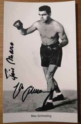 Max Schmeling Boxen Box Weltmeister Autogrammkarte Original Signiert + A 217370