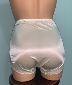 NEW Sheer Silky Shiny Nylon Shaping Panties Whisper Thin  7  L Light Control