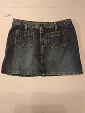 Vintage Abercrombie  Fitch Denim Mini Skirt Women's 8 31" Med. Wash Y2K...