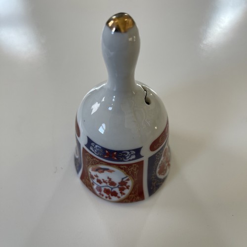 Imari Porzellan Blumen Glocke 3,5" x 2" Made in Taiwan Vintage G4 - Bild 1 von 3