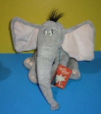 Dr Seuss 14" HORTON HEARS A WHO Plush Macy's 2008 Stuffed Elephant w/Book