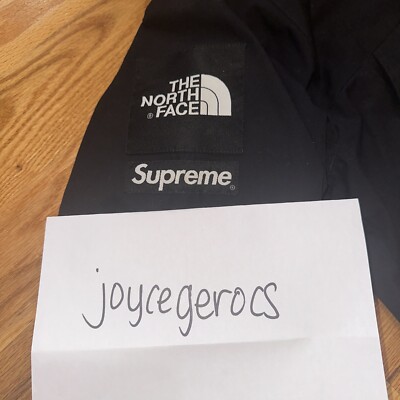 FW10 Supreme X The Noth Face Waxed Cotton MT Parka Sz L Black W