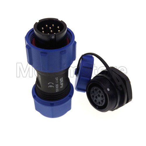 Weipu Aviation 2-10 pin Waterproof Connector Bulkhead SP17 Circular IP68 Plug - Picture 15 of 26