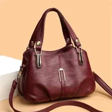 Leather Women Handbag Shoulder Crossbody Bags Ladies Large Tote Commuting Bag