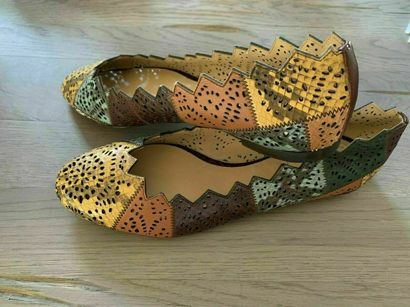 Chloe Lauren Ayers Nappa Ballerinas Slippers Halbschuhe Shoes Flats 36