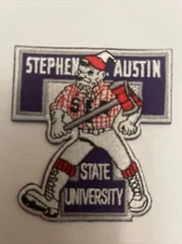 Stephen F Austin State University Vintage Embroidered Iron On Patch 3" X 2.75”